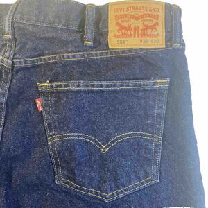 LEVIS RED TAB 505 STRAIGHT LEG Jeans MEN’s 38 X 30 Dark Wash Classic‎ Western